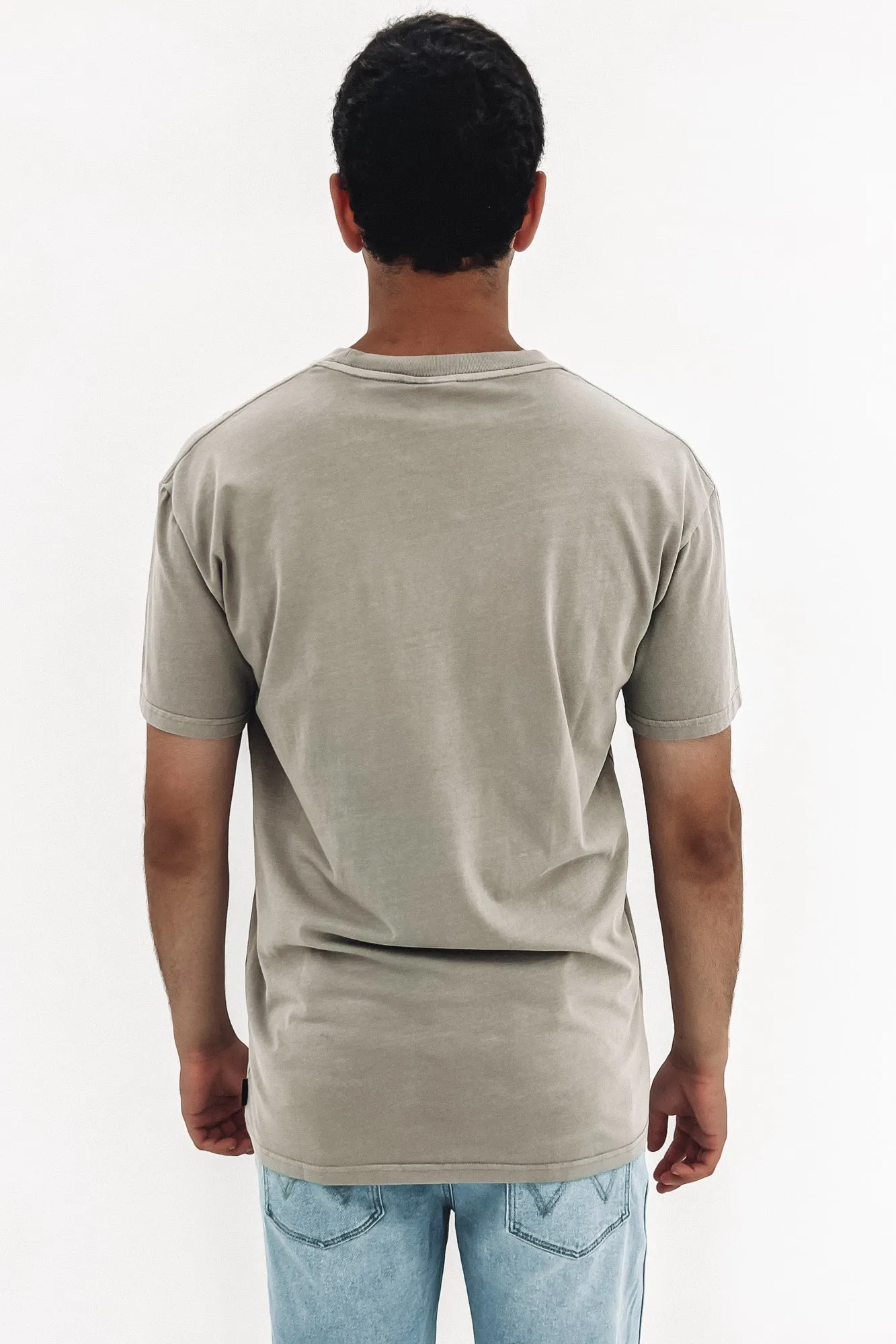 Acid Cut Short Sleeve Tee Frost Grey