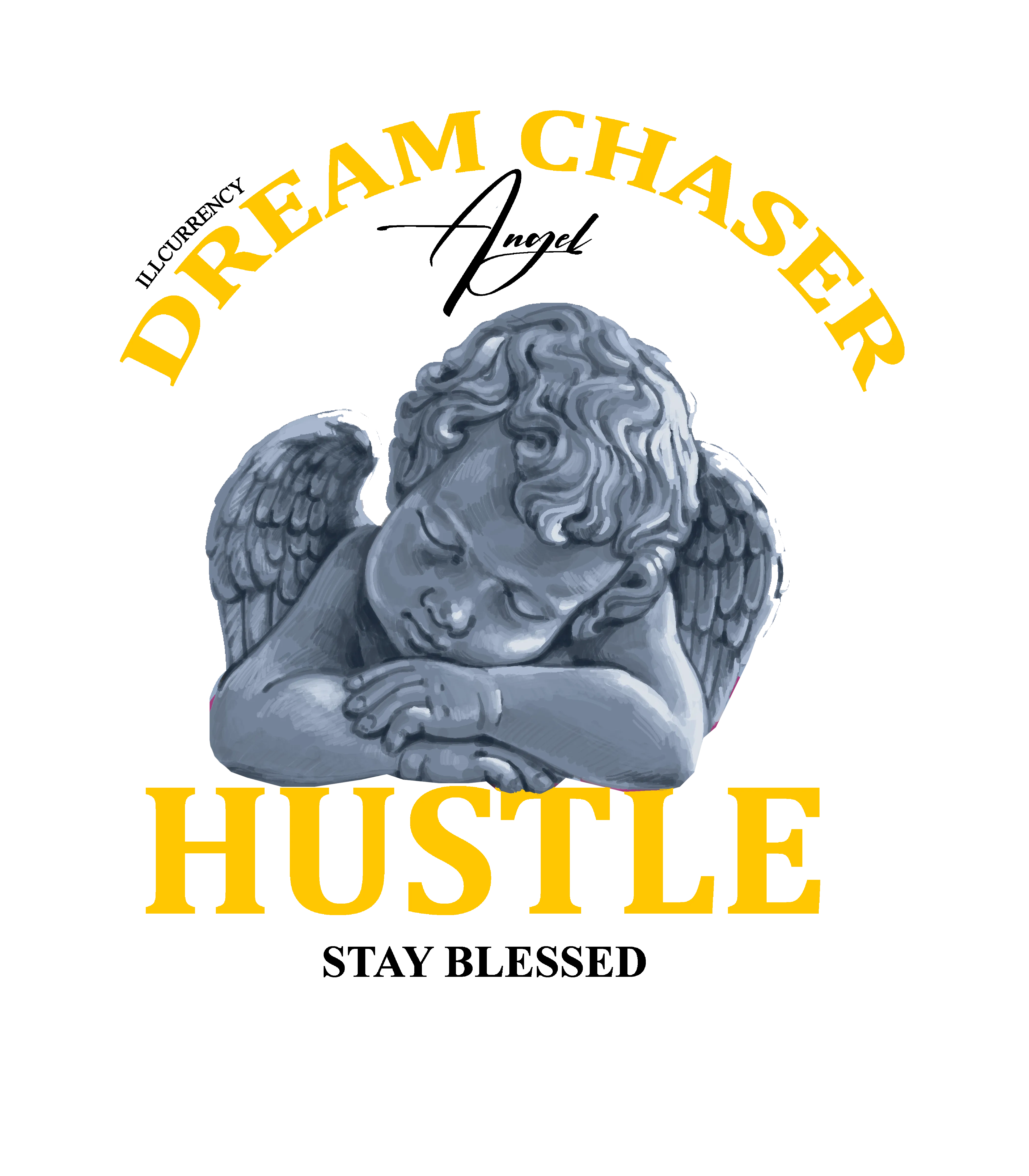 Air Jordan 4 WNNS “Vivid Sulfur” | illcurrency White T-Shirt (Dream Chaser Angel)