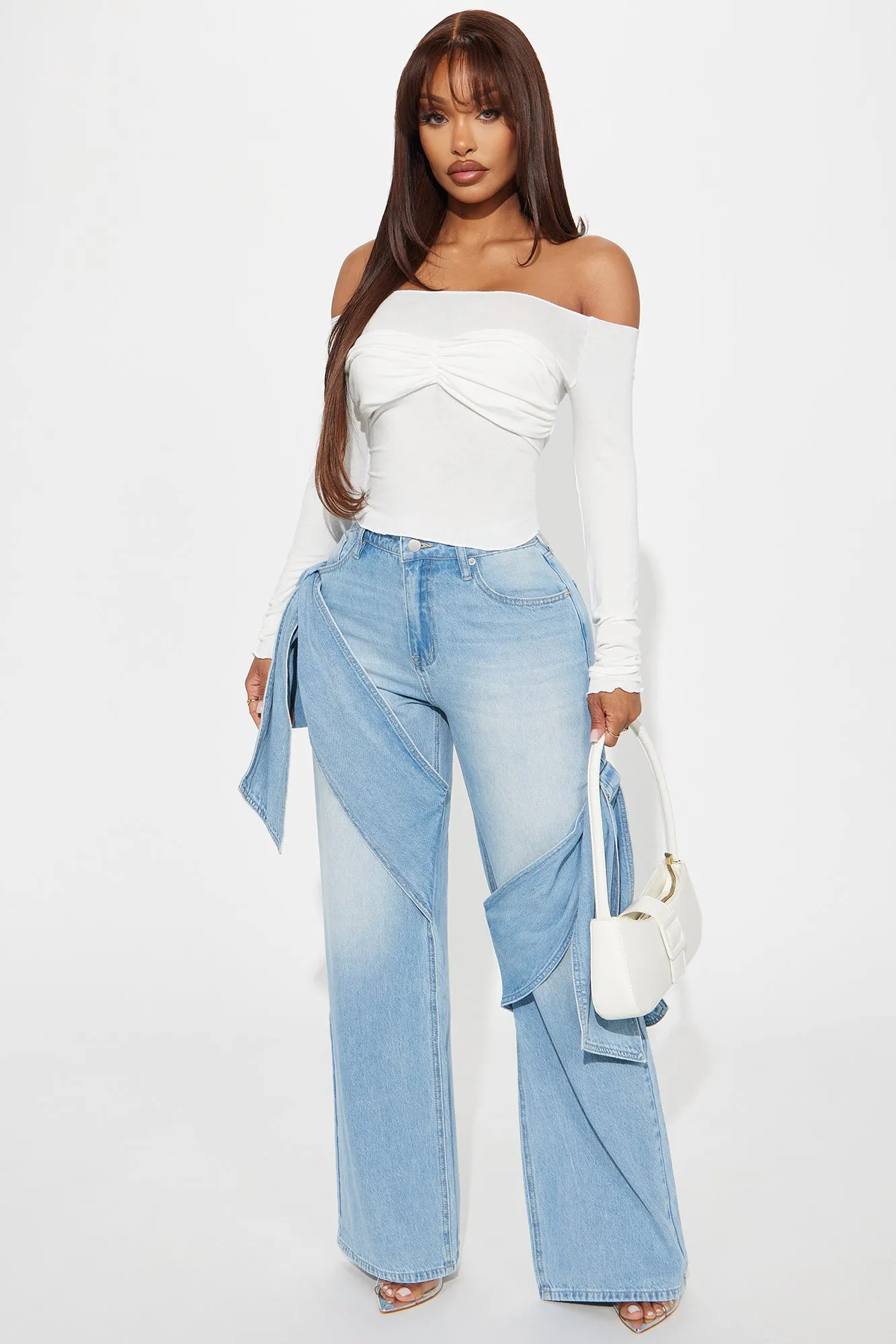 All Mine Off Shoulder Top - White