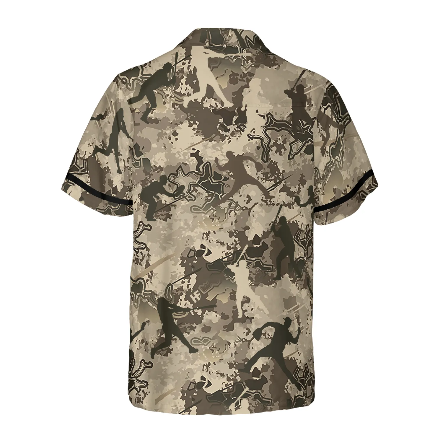 Baseball Camo Pattern Hawaiian Shirt
