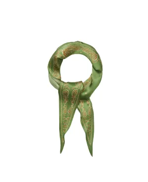 Beck Sondergaard Alonsa Diamond Green Silk Scarf