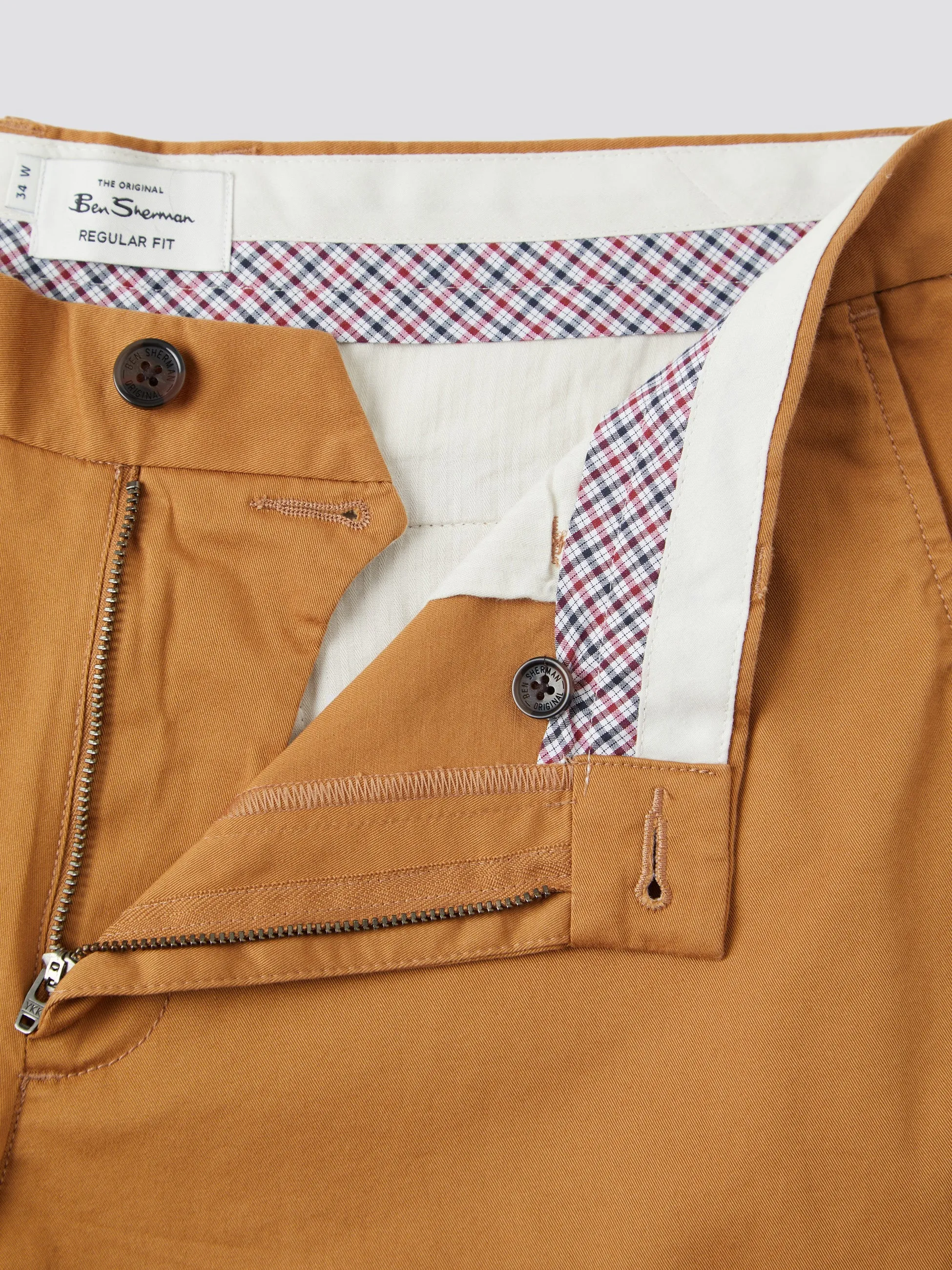 Ben Sherman Signature Slim Stretch Chino Shorts - Nutmeg