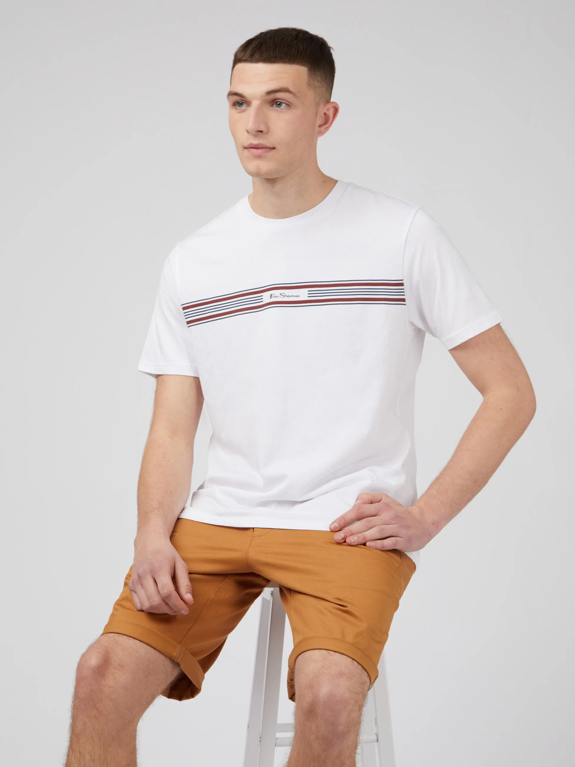 Ben Sherman Signature Slim Stretch Chino Shorts - Nutmeg