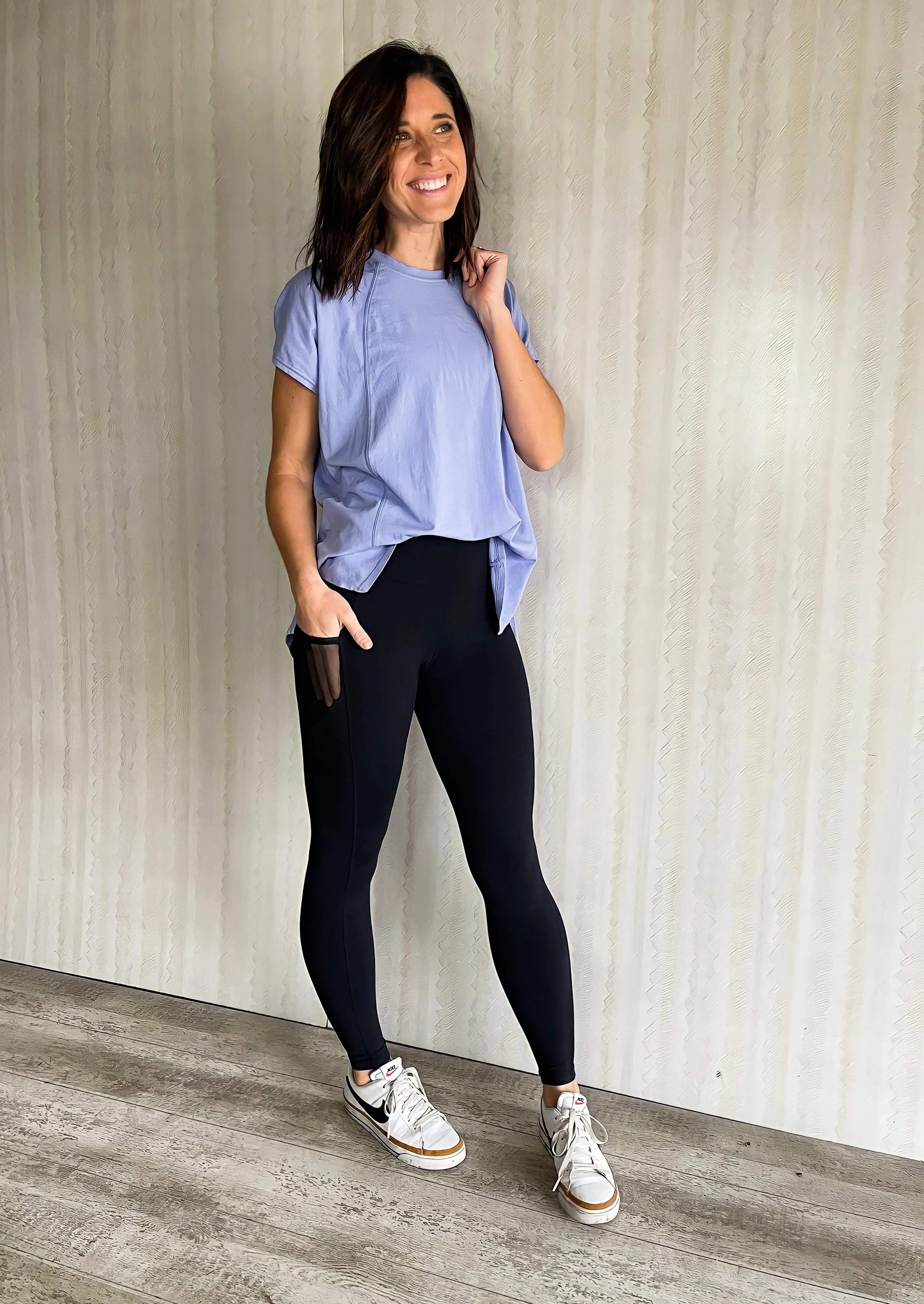 Black High Waist Essential Leggings