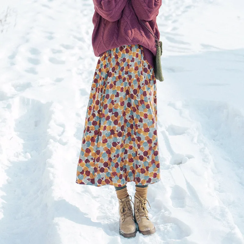 Bohemian Corduroy Skirt