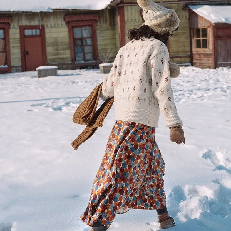 Bohemian Corduroy Skirt