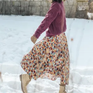 Bohemian Corduroy Skirt