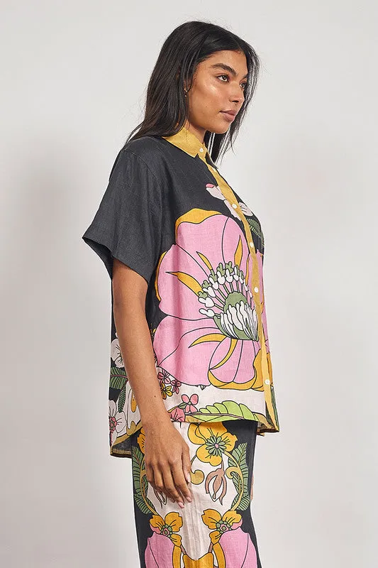 Bohemian Traders | Vivid Button up Shirt - India Ink