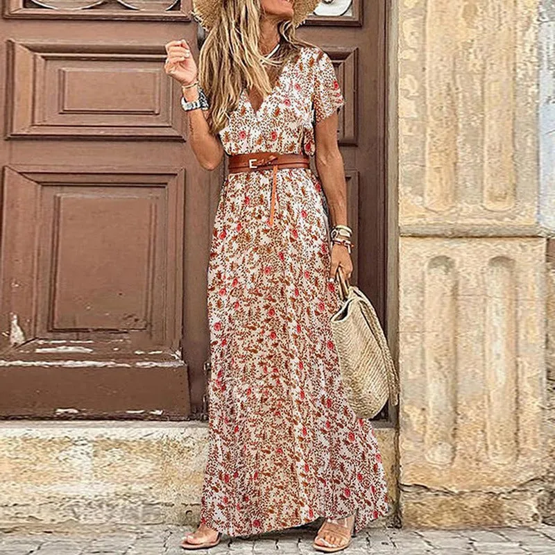 Brianna | Women's Bohemian Maxi Dress for Summer