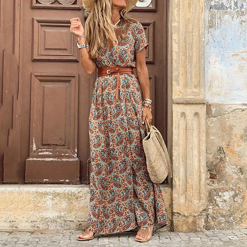 Brianna | Women's Bohemian Maxi Dress for Summer