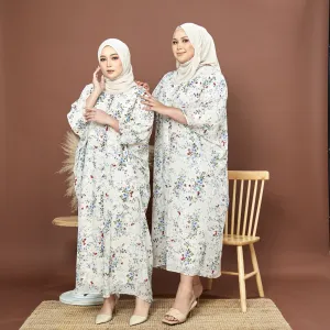 Bushra Chiffon Dress - Beige