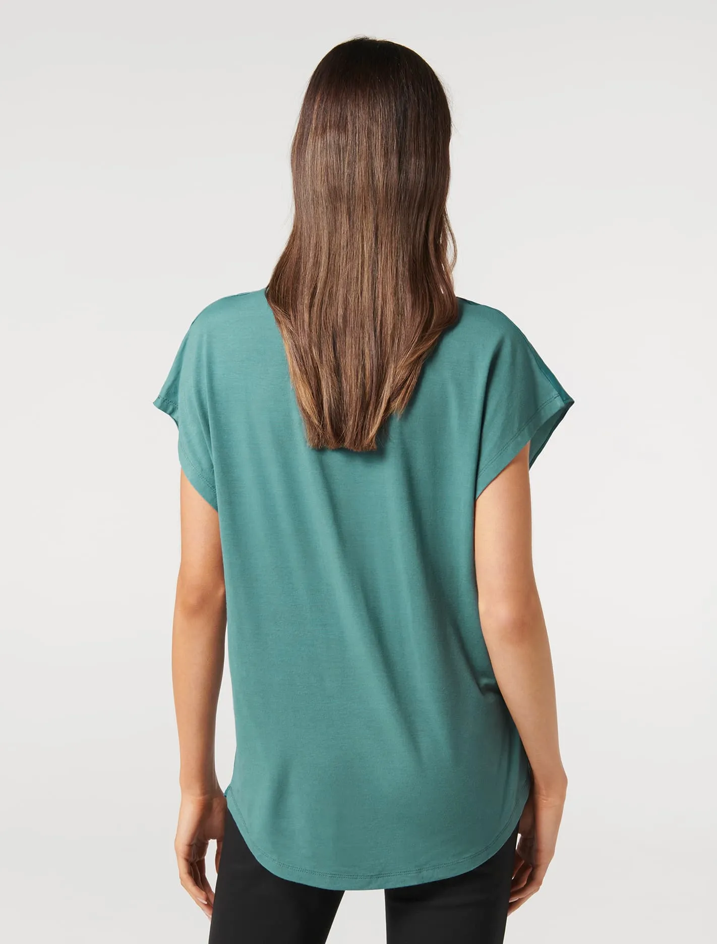 Camilla Satin Front Essential Tee