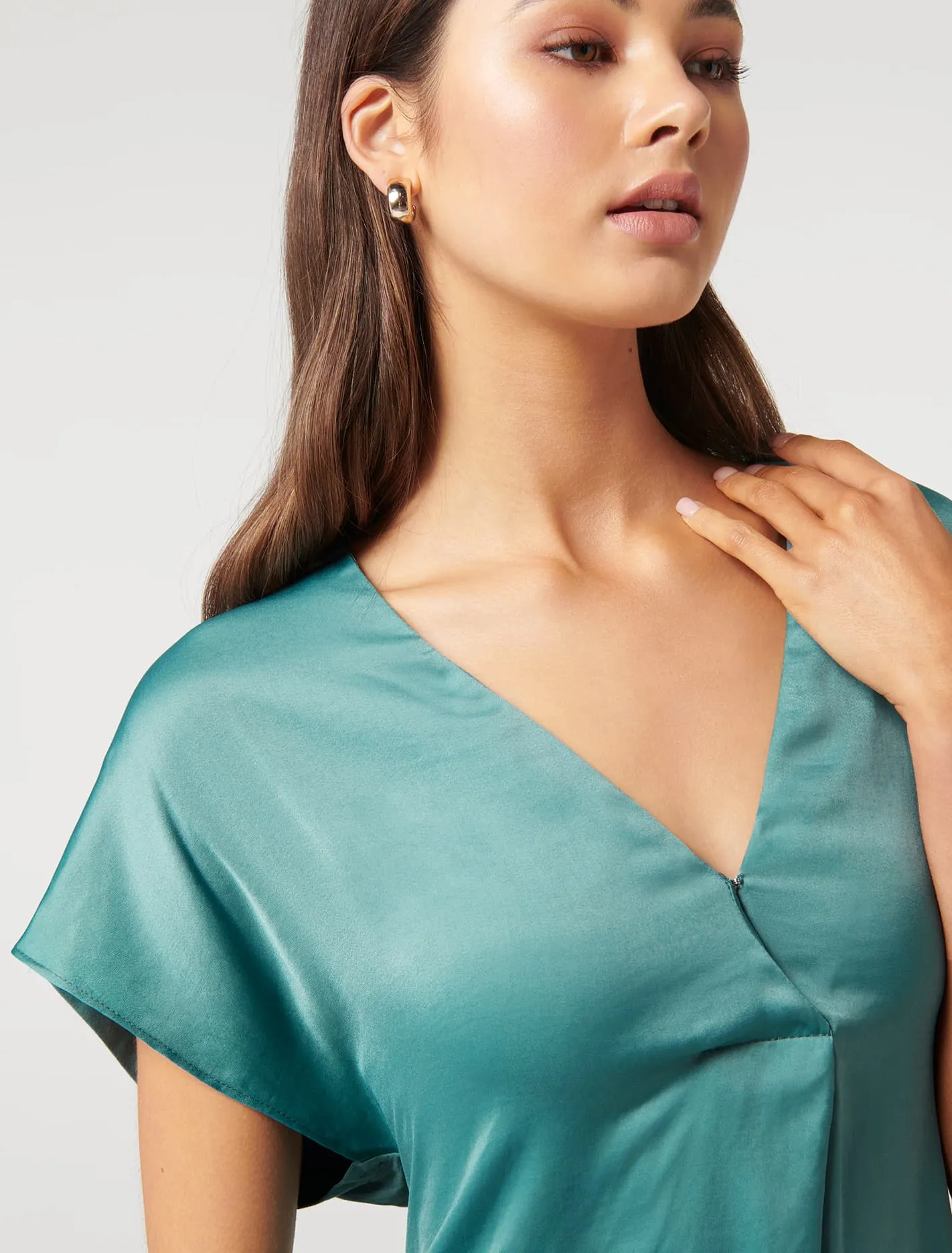 Camilla Satin Front Essential Tee