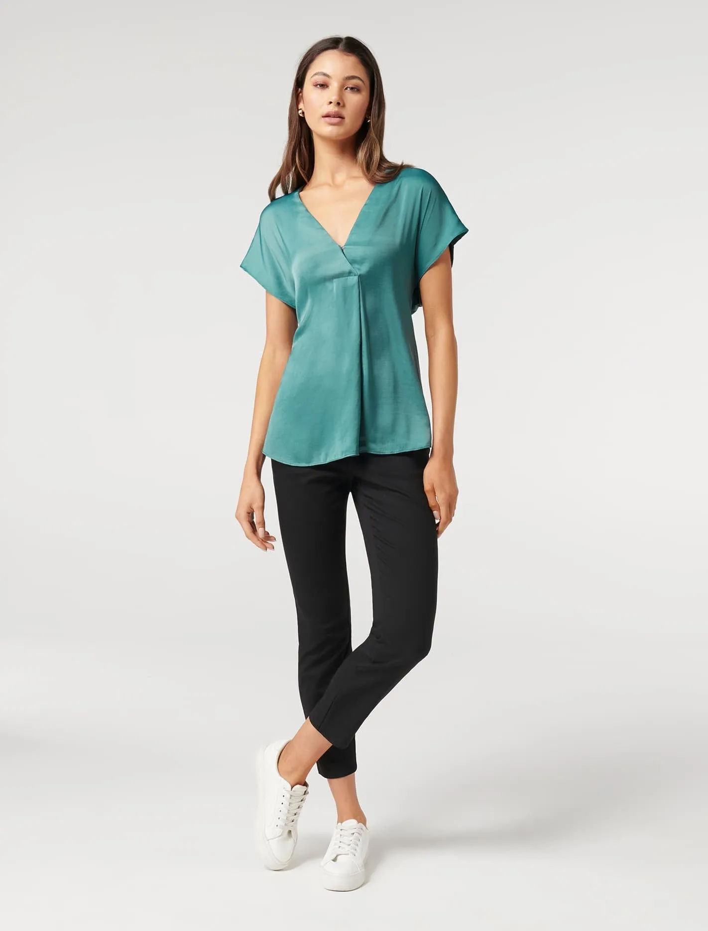 Camilla Satin Front Essential Tee