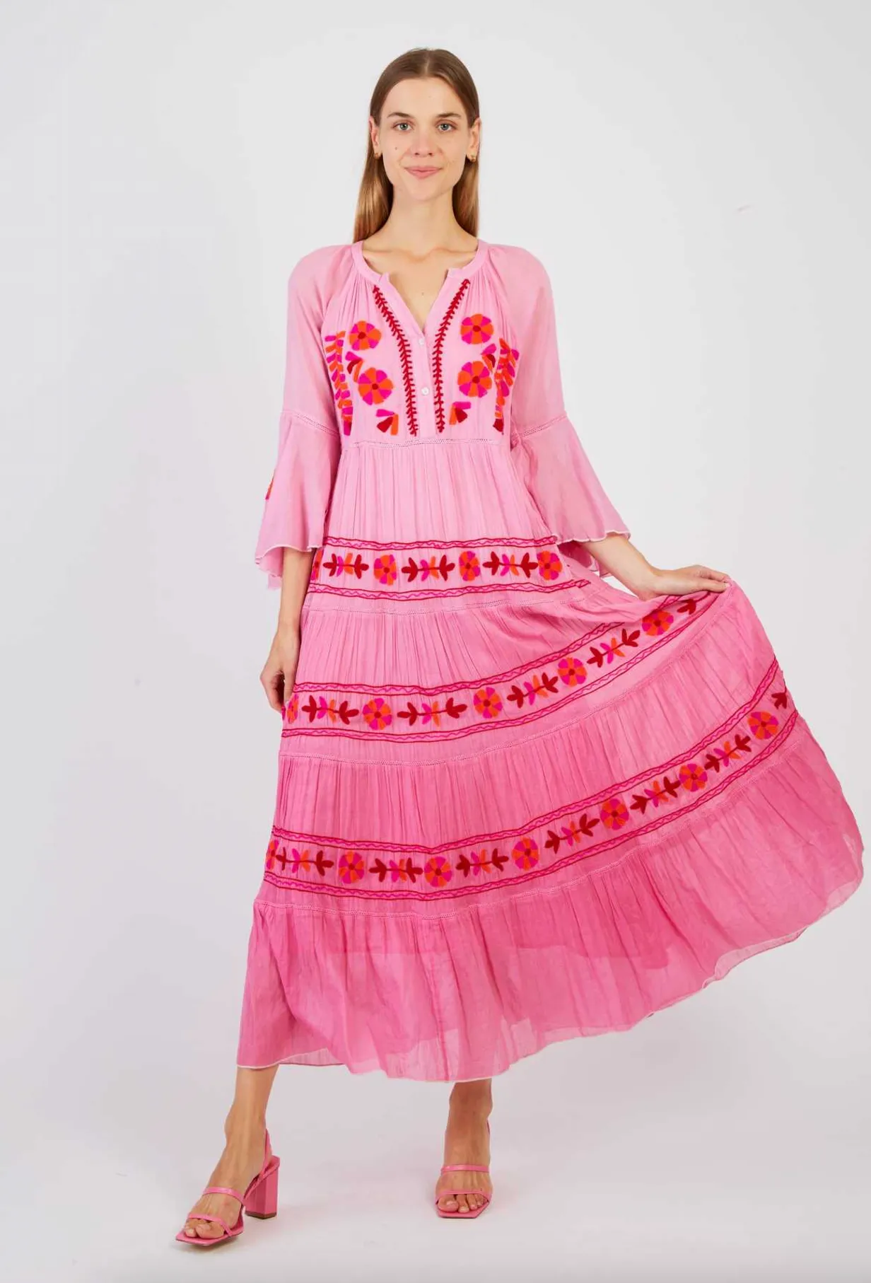 CARACAS Embroidered Long Dress