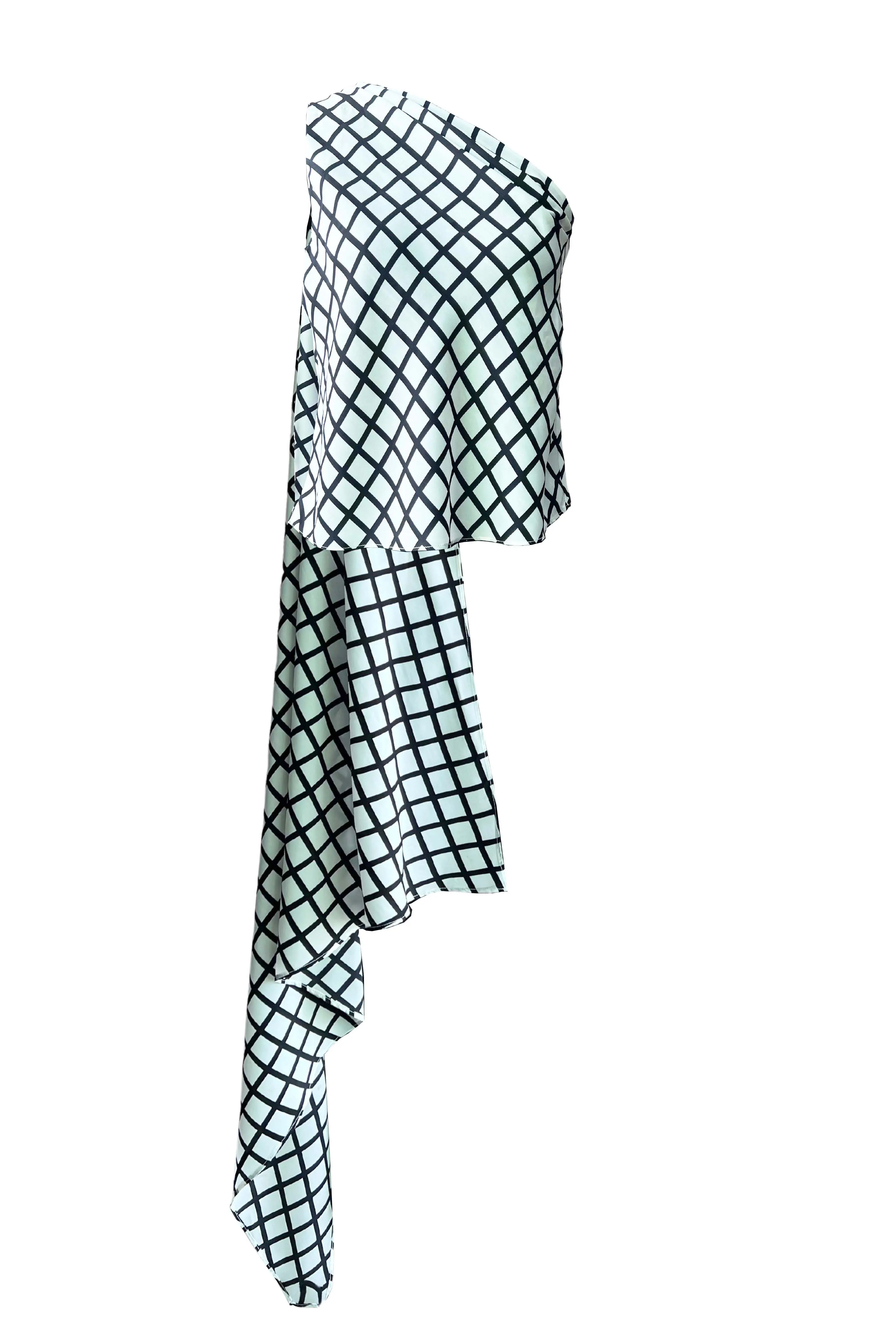 Check Scarf Set