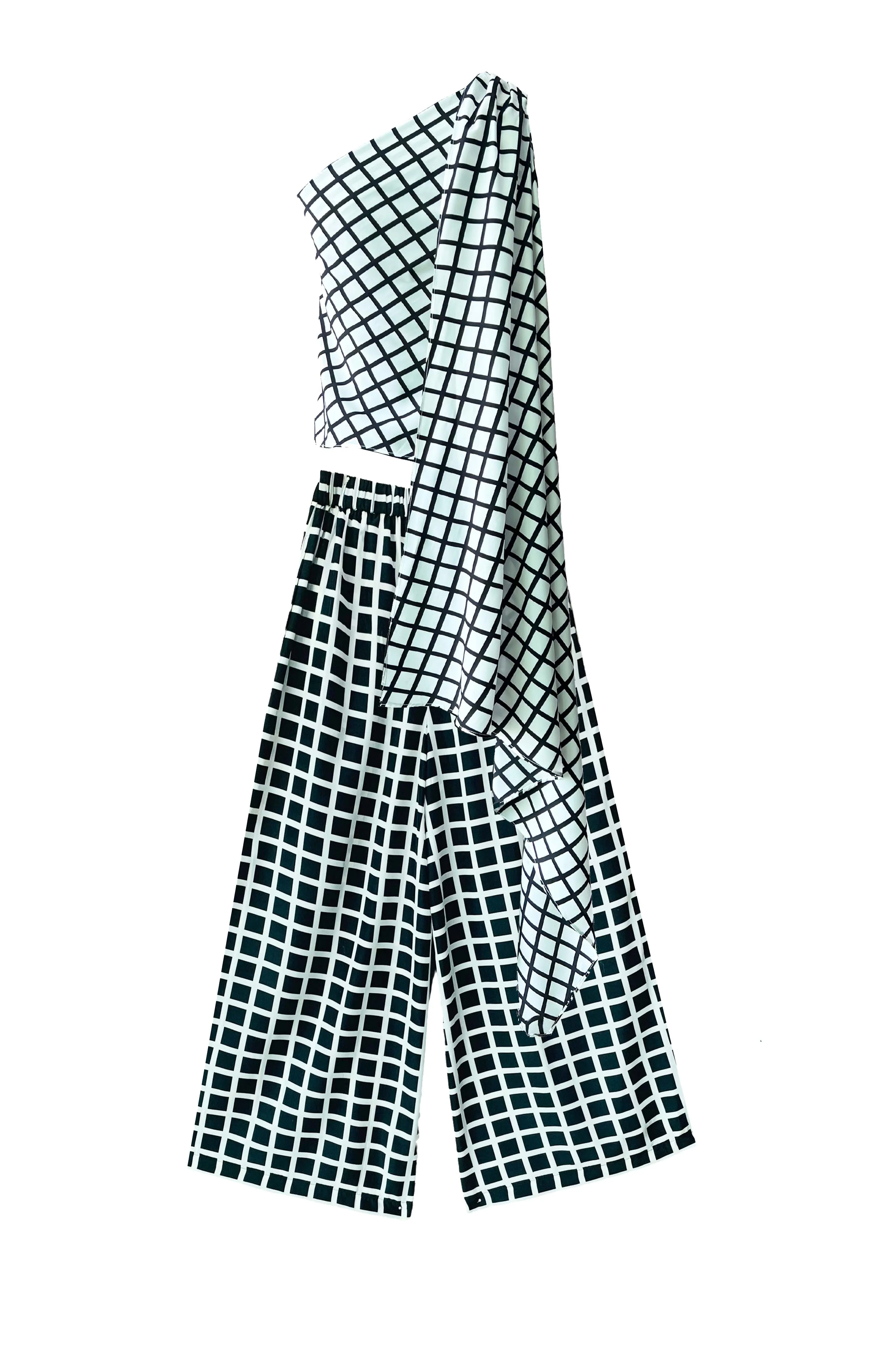 Check Scarf Set