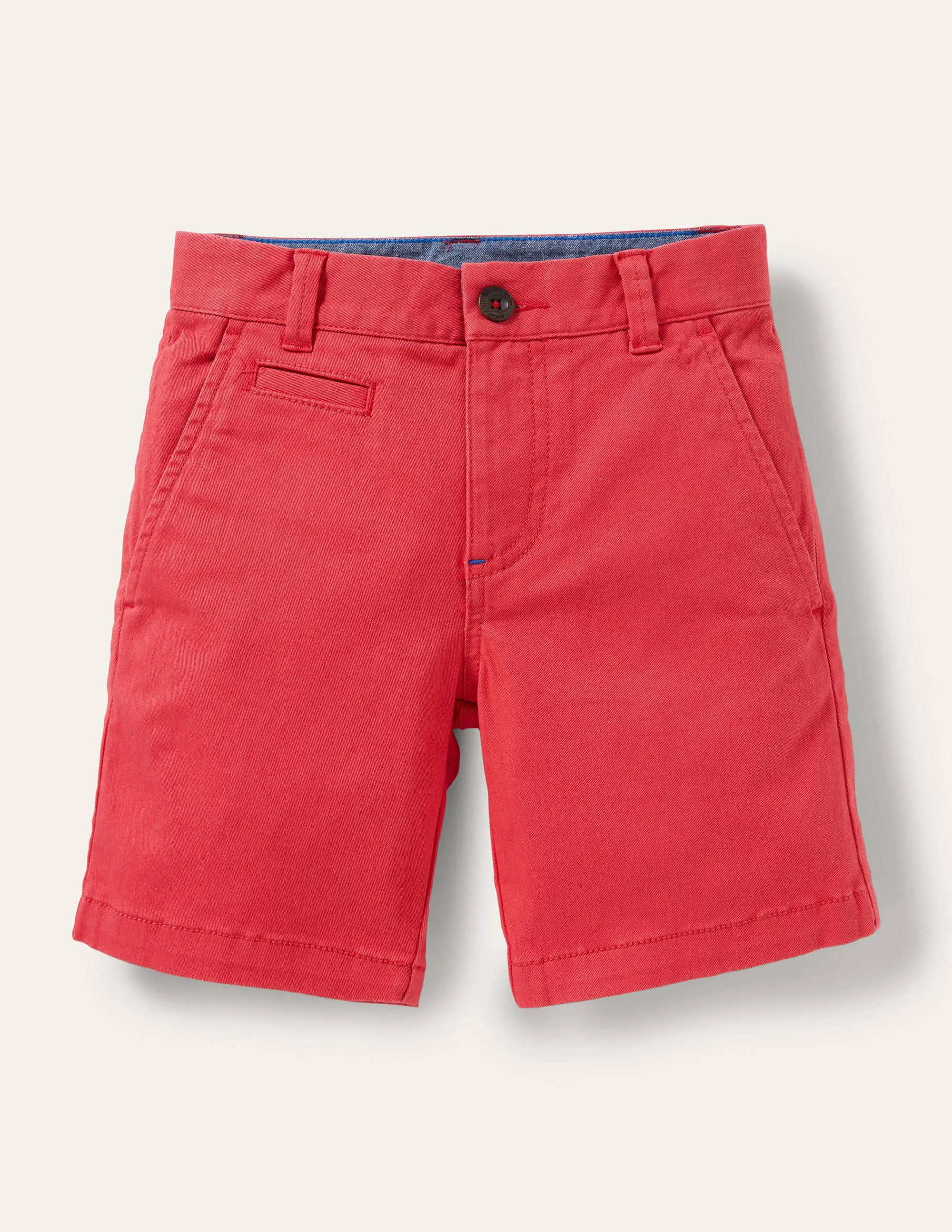 Chino Shorts-Cherry Tomato Red