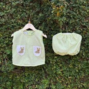 Classic Bunny Rabit Embroidery Baba Suit