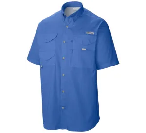 Columbia Men's PFG Bonehead S/S Shirt/Vivid Blue
