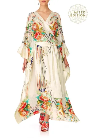 CROSS OVER KAFTAN W/TIE MS MAIKO