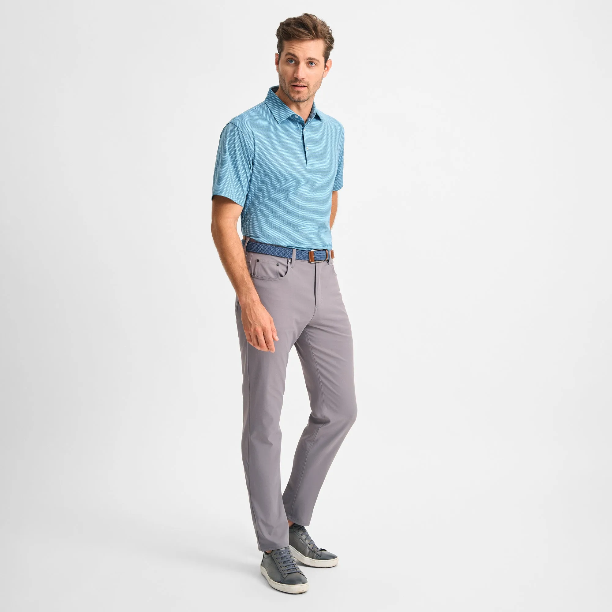 Cubes Printed Performance Polo