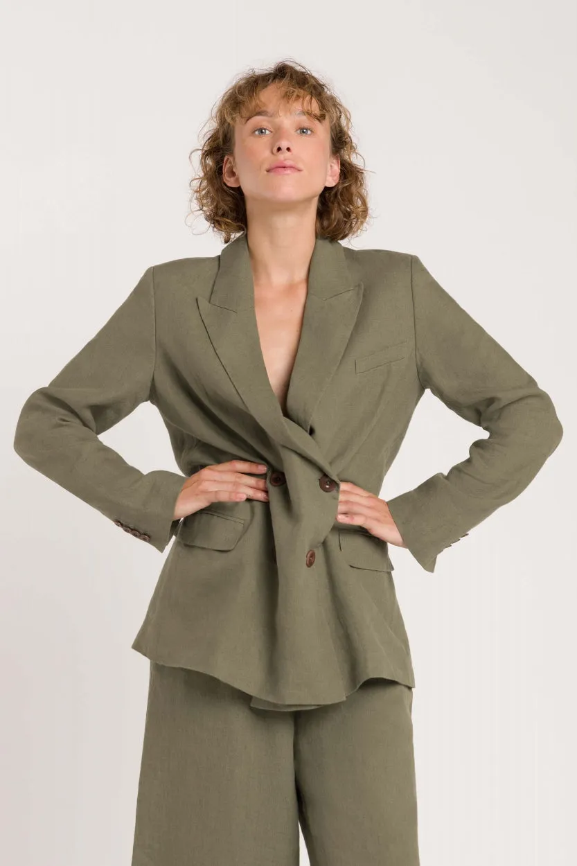 Diana Blazer Bungee Cord Brown