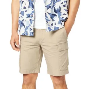 Dockers Mens Big Tall Straight Fit 9" Cargo Shorts Taupe Sand 60
