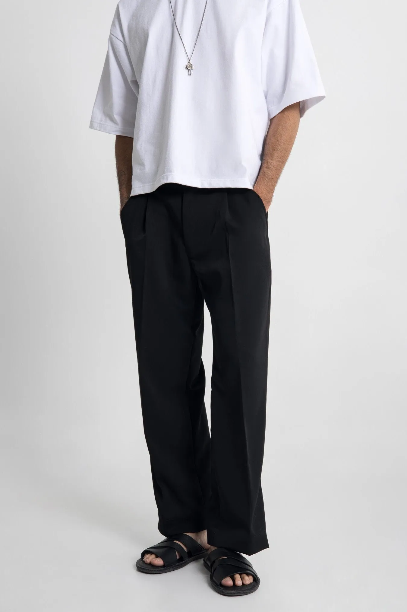 Essential Cropped Tee - White