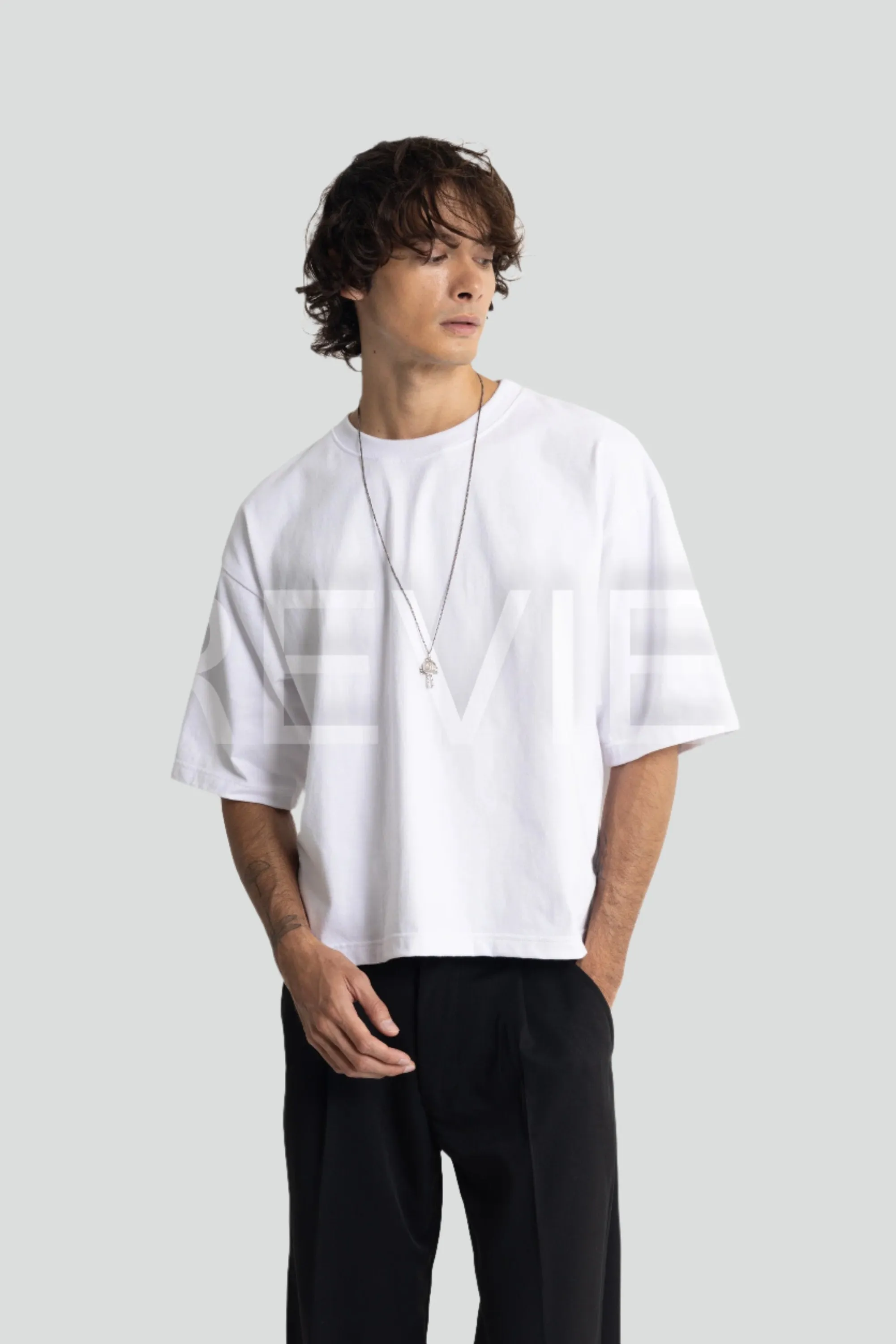 Essential Cropped Tee - White