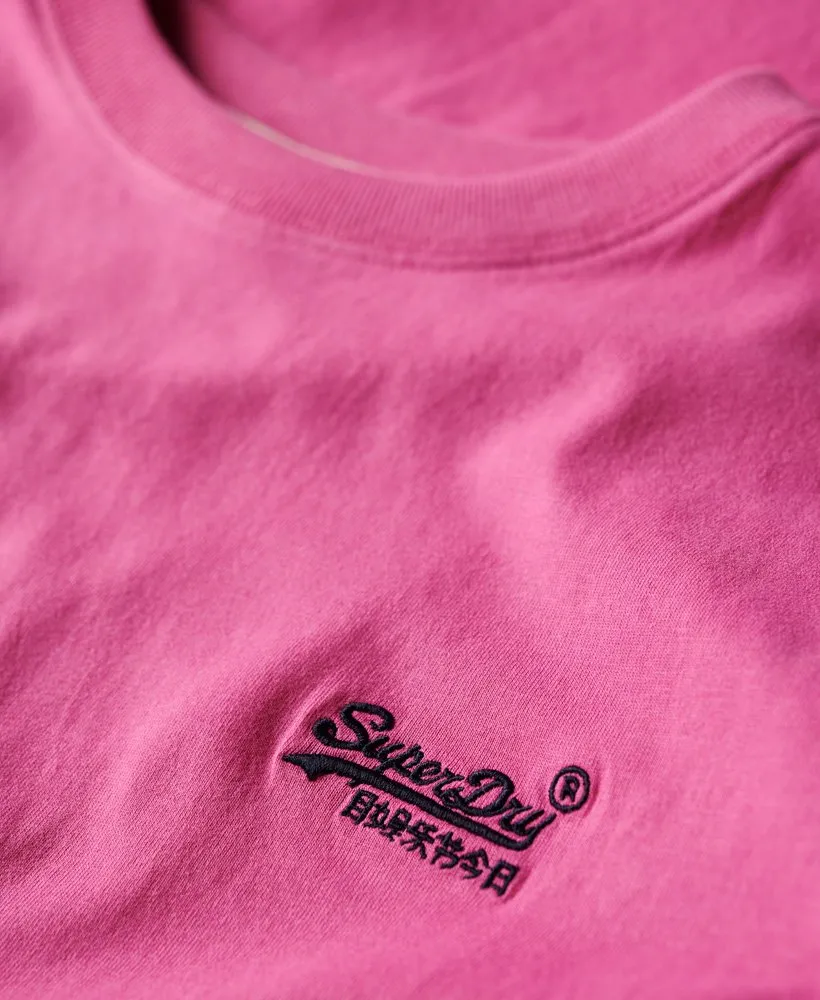 Essential Logo Emb Tee-Echo Pink