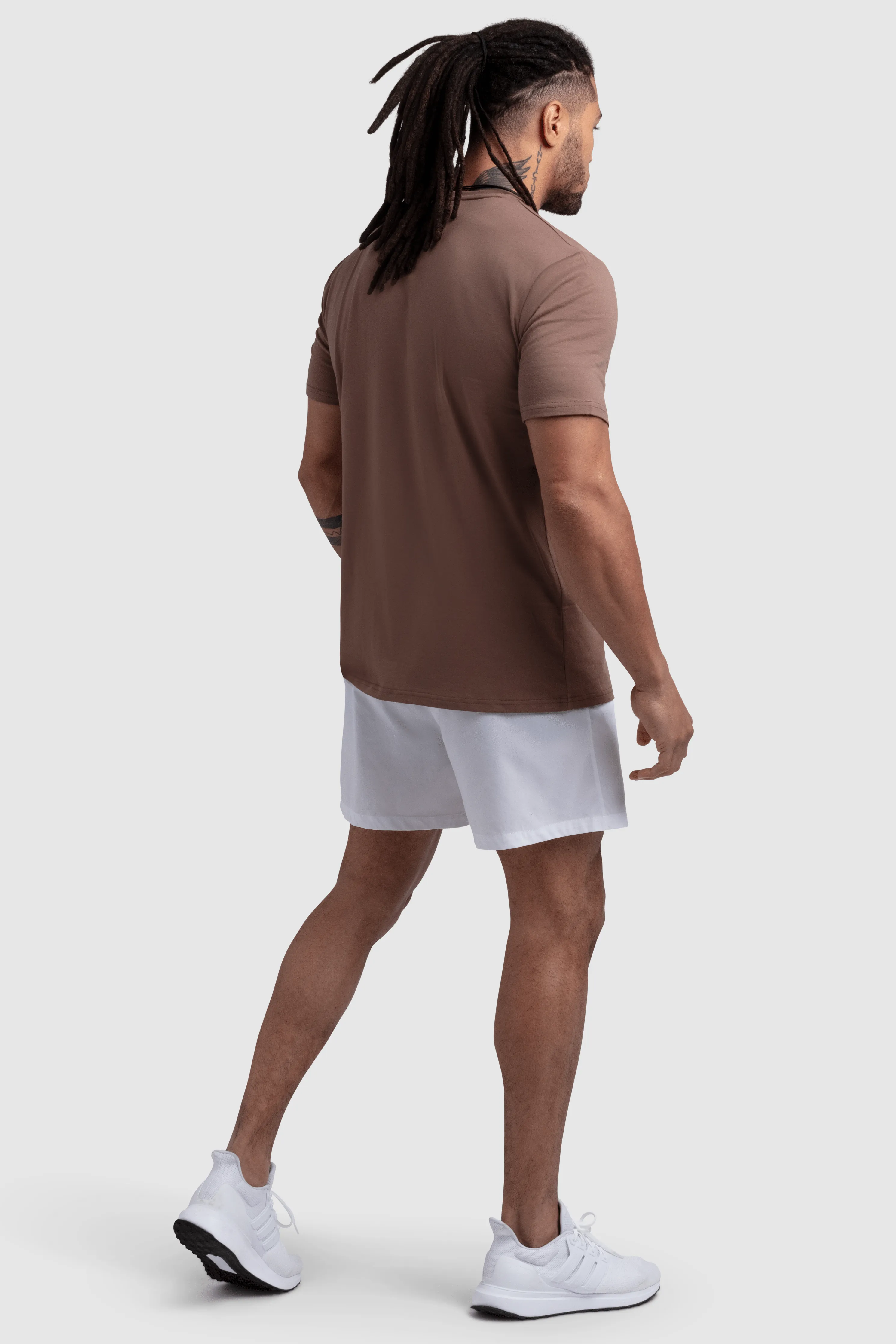 Essential Regular Fit Tee - Choc Brown