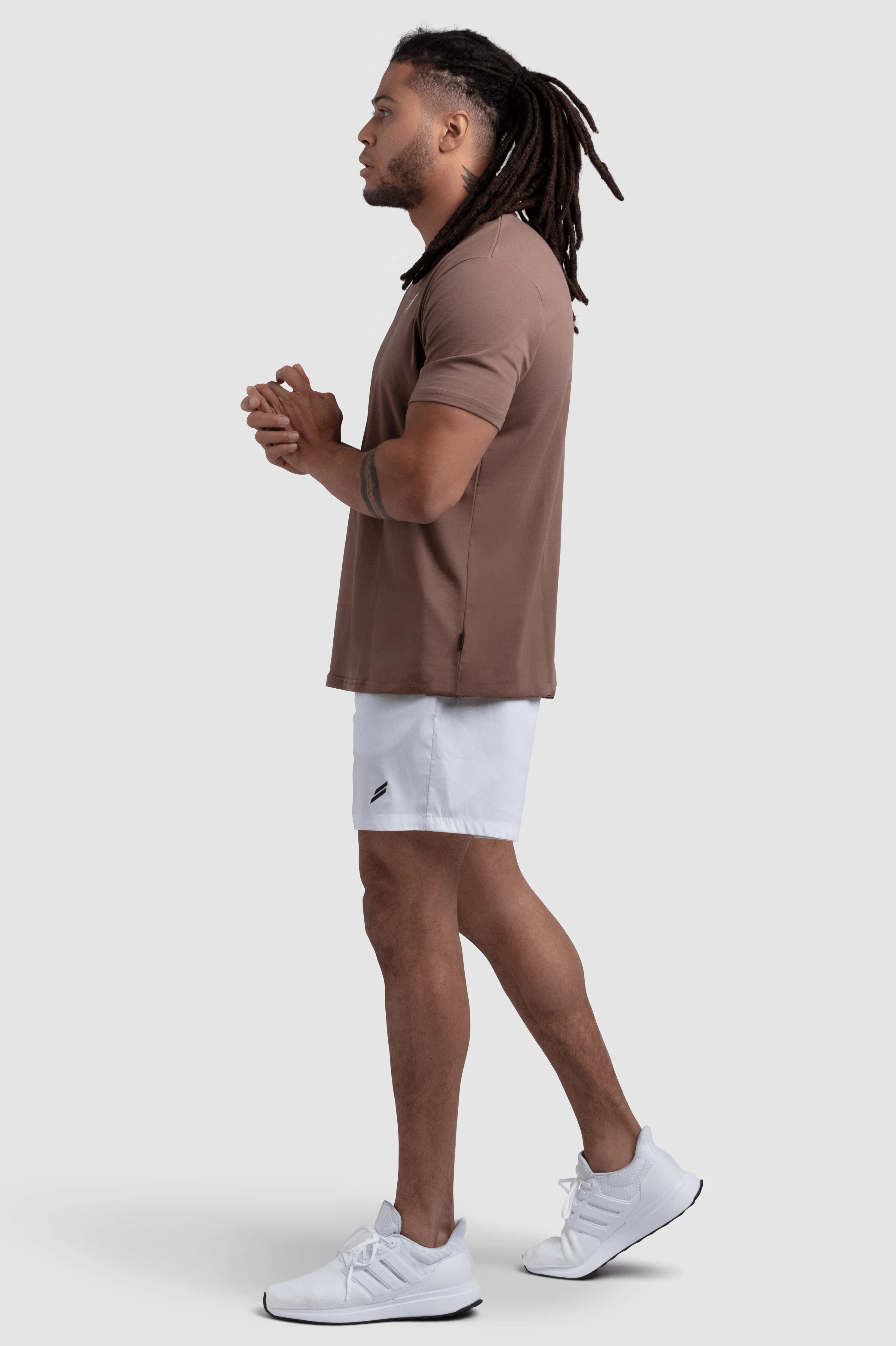 Essential Regular Fit Tee - Choc Brown