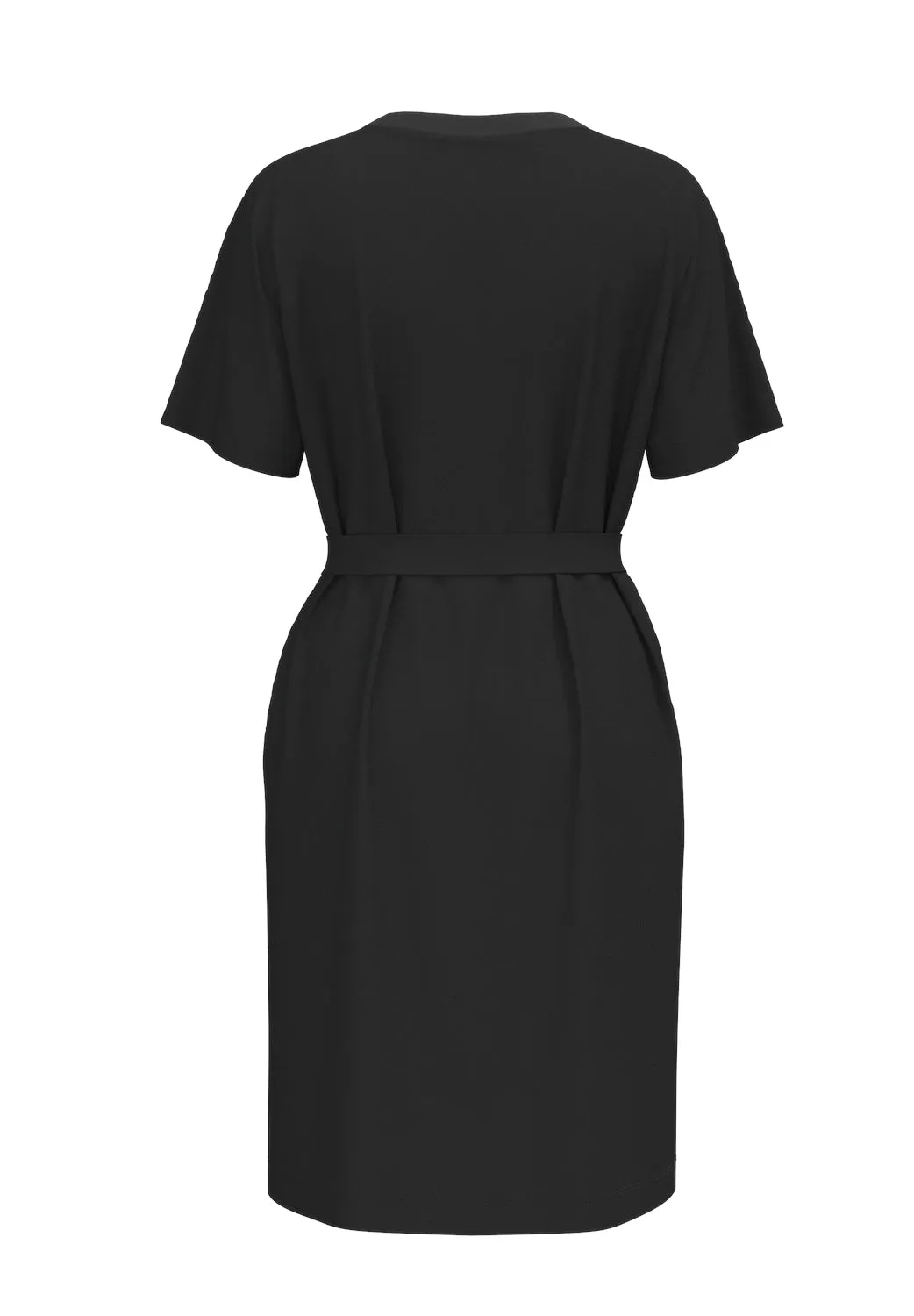 Essential Ss Short Tee Dress - Black