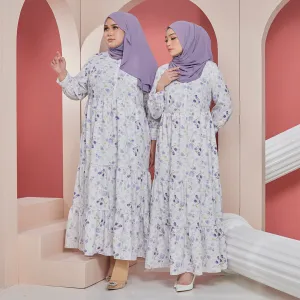 Eva Maxi Dress - Purple Flocking
