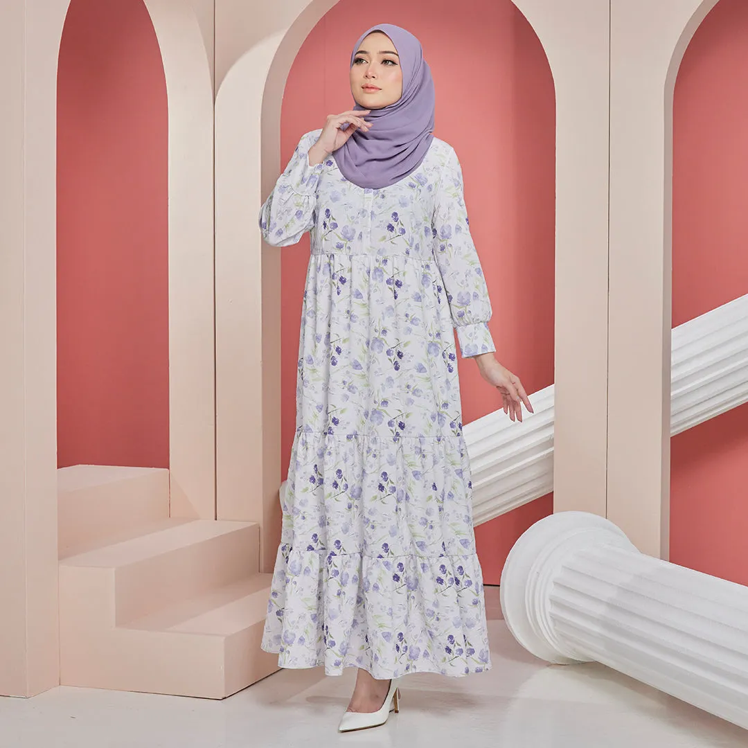 Eva Maxi Dress - Purple Flocking
