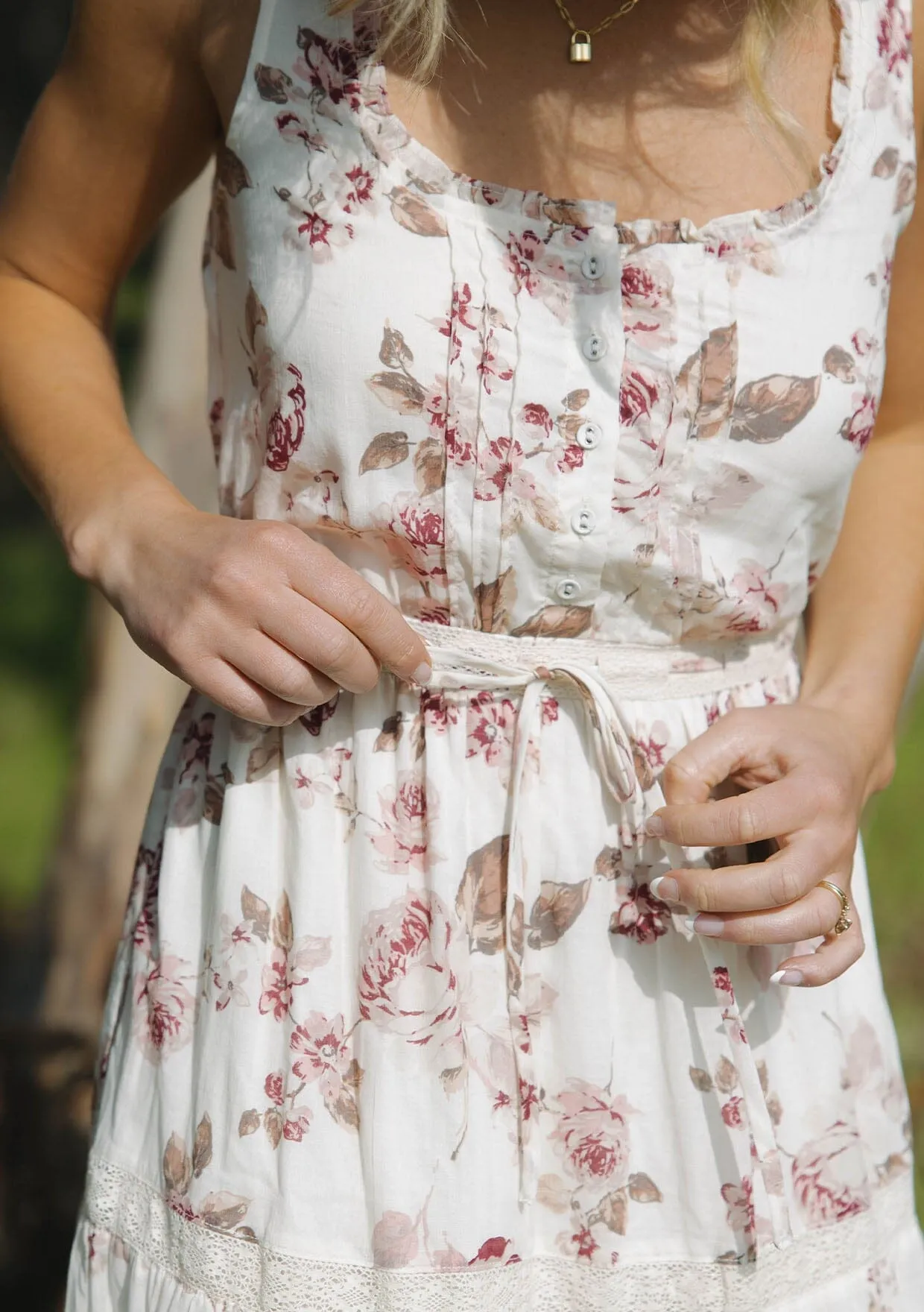 Evelyn Floral Midi Dress