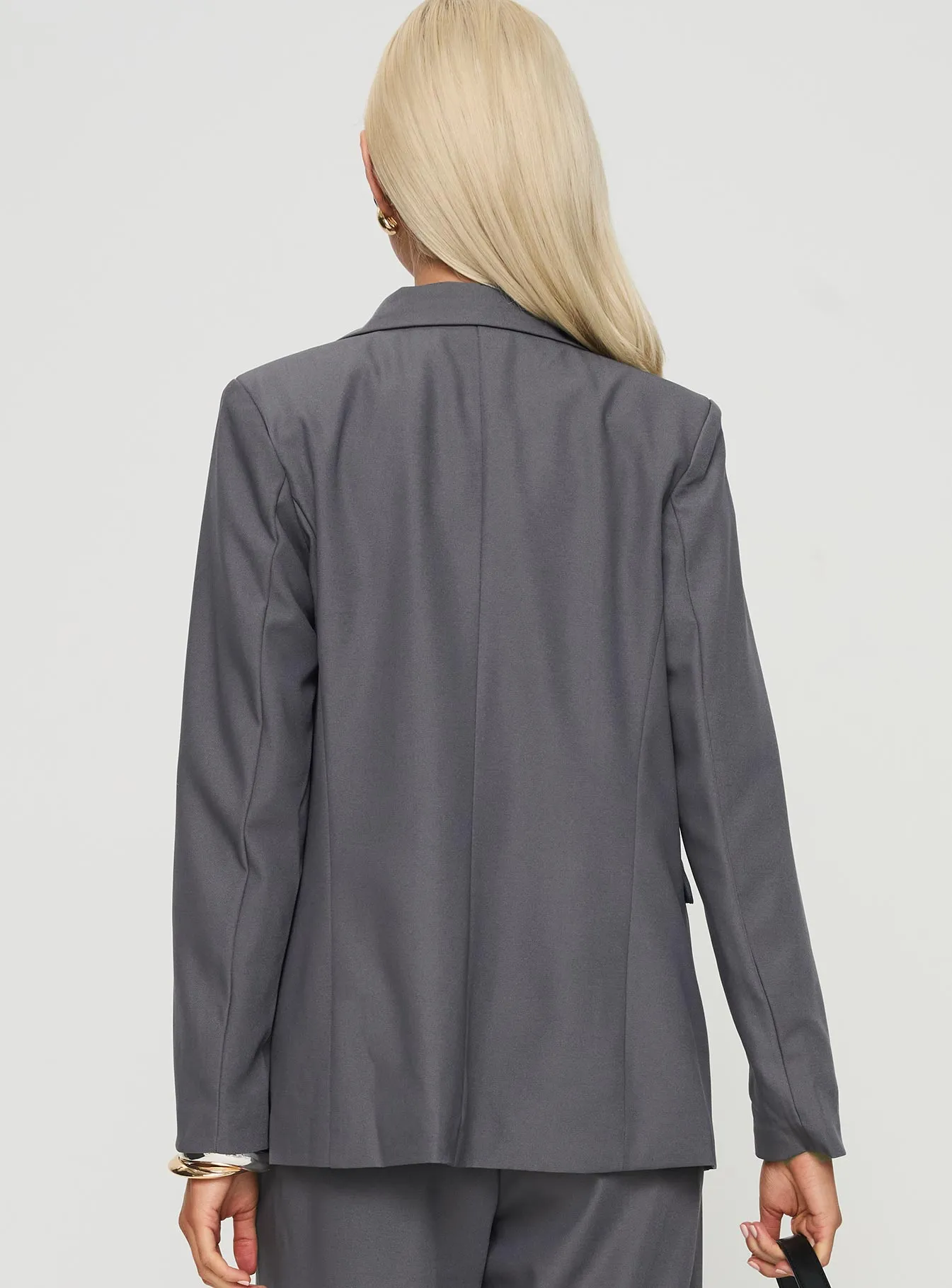 Fashionkova Relaxed Blazer Charcoal