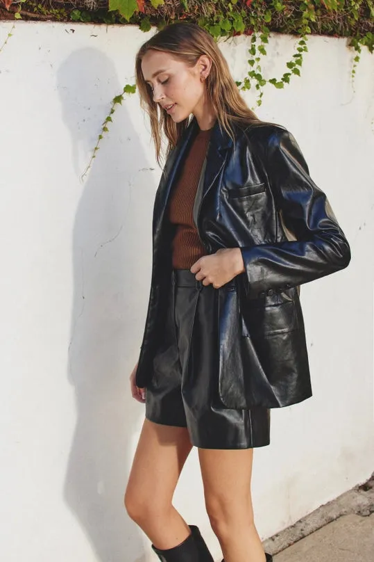 Faux Leather Jacket