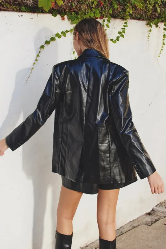 Faux Leather Jacket