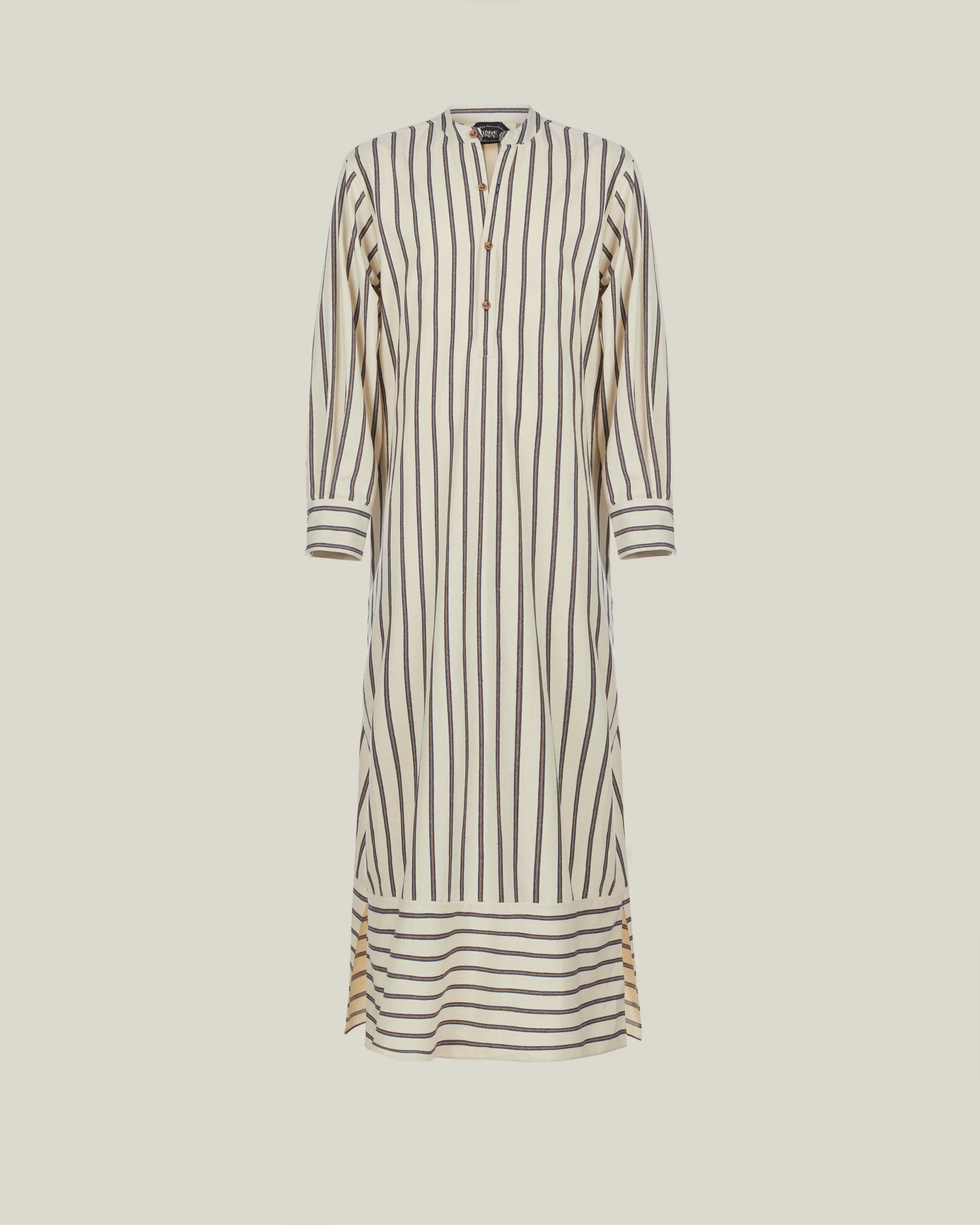 Ferzan Kaftan in Indigo & Ivory