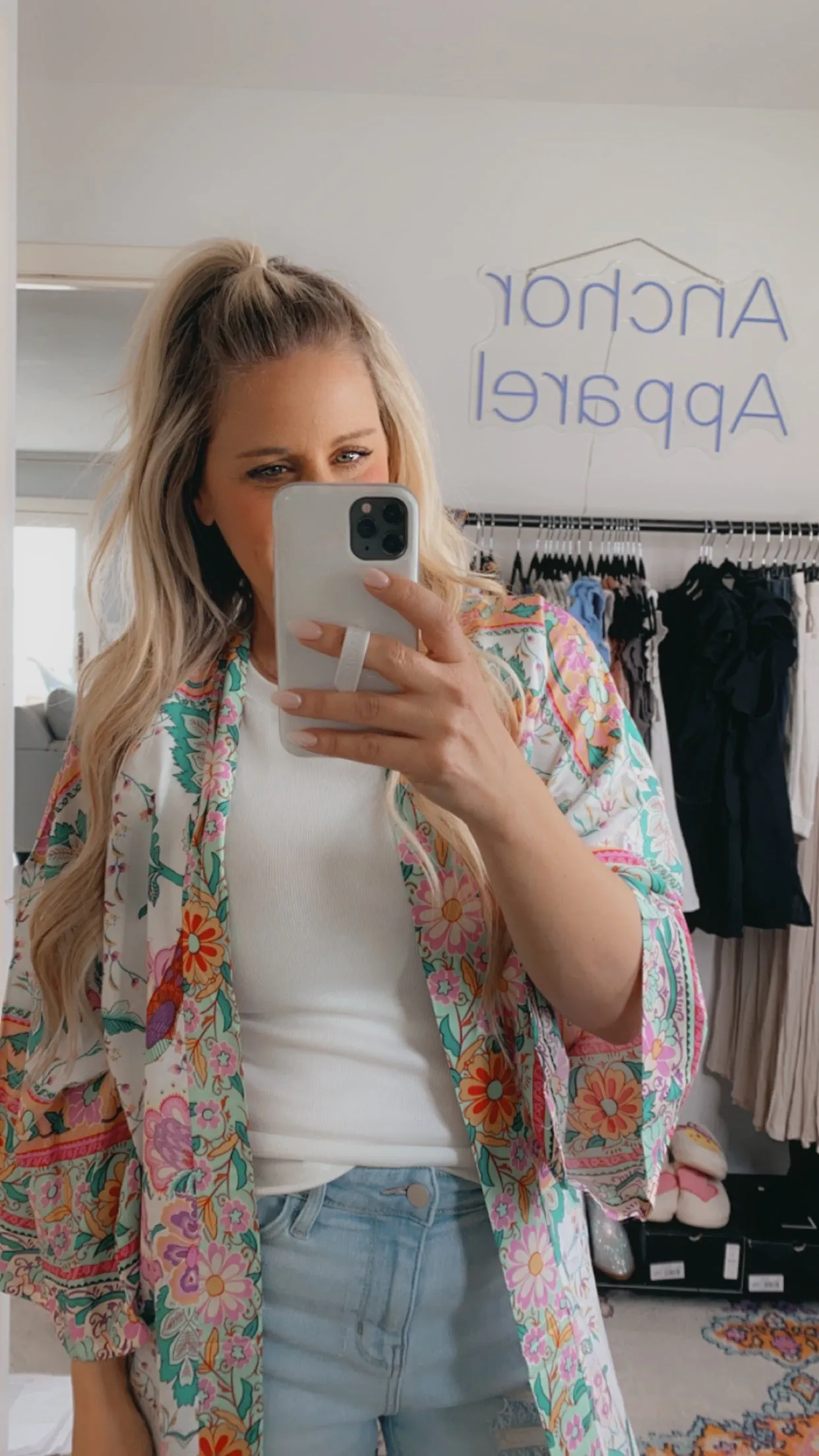 Fiji floral kimono