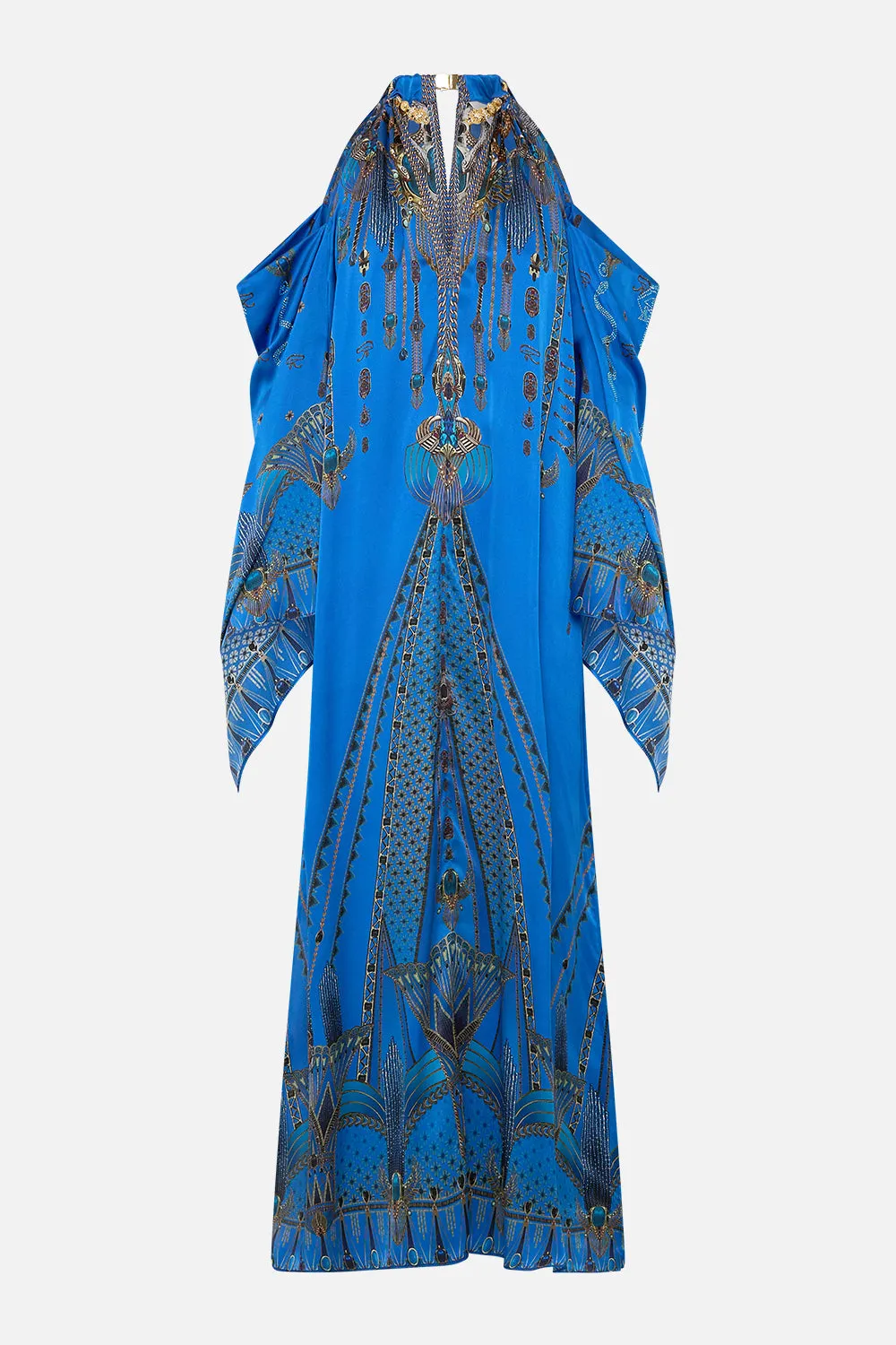 FLARED SLEEVE COLD SHOULDER LONG KAFTAN ARCHIVAL REVIVAL