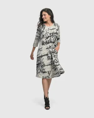 Flirty A Line Dress, Script