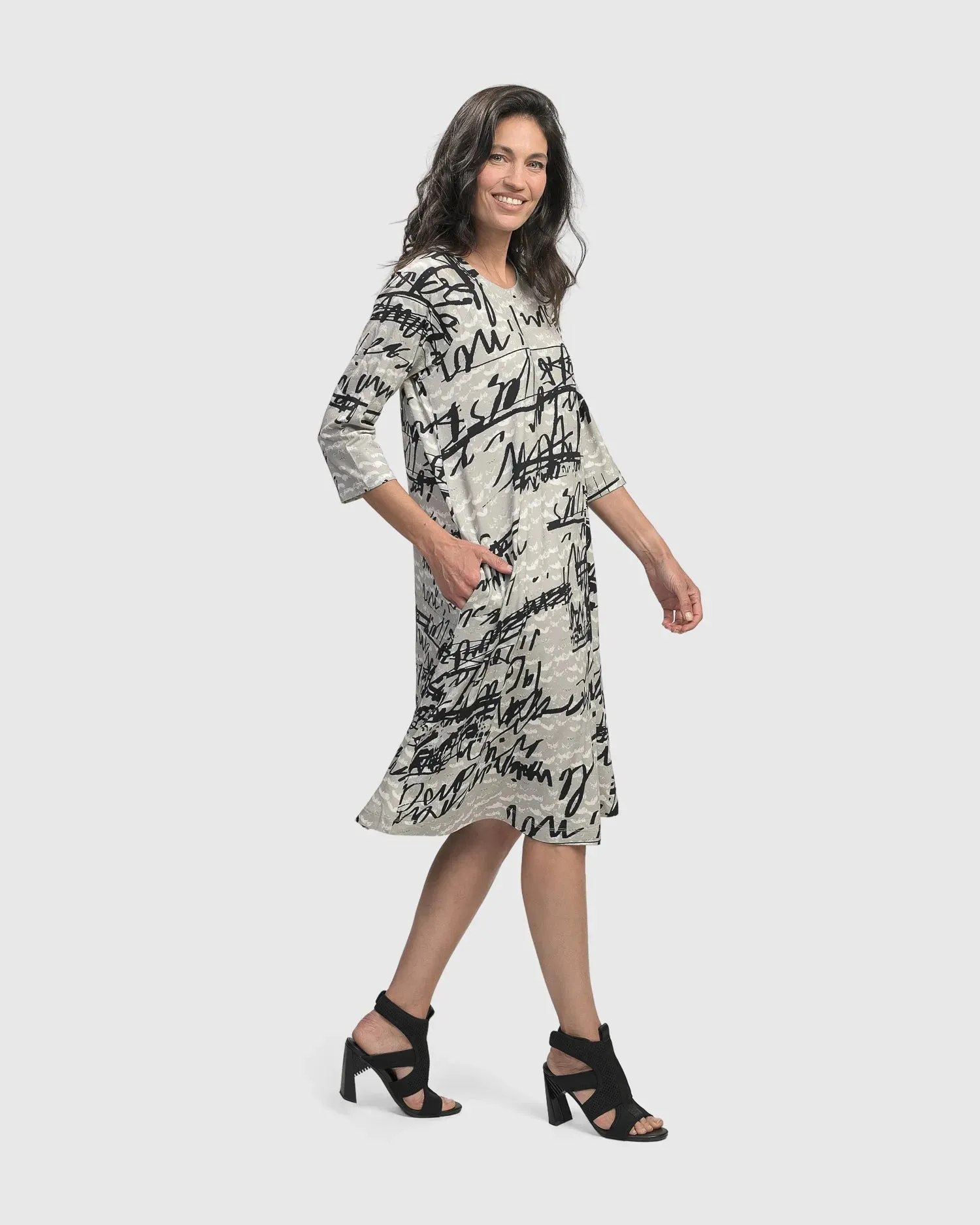 Flirty A Line Dress, Script