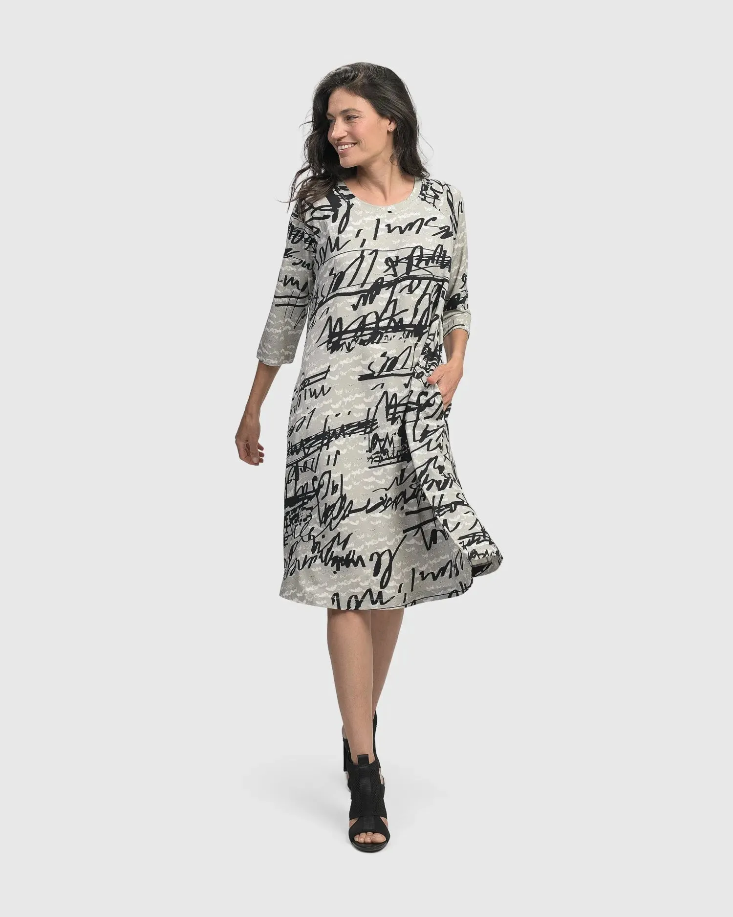 Flirty A Line Dress, Script