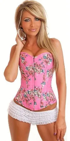 Floral Fantasy Burlesque Corset Top