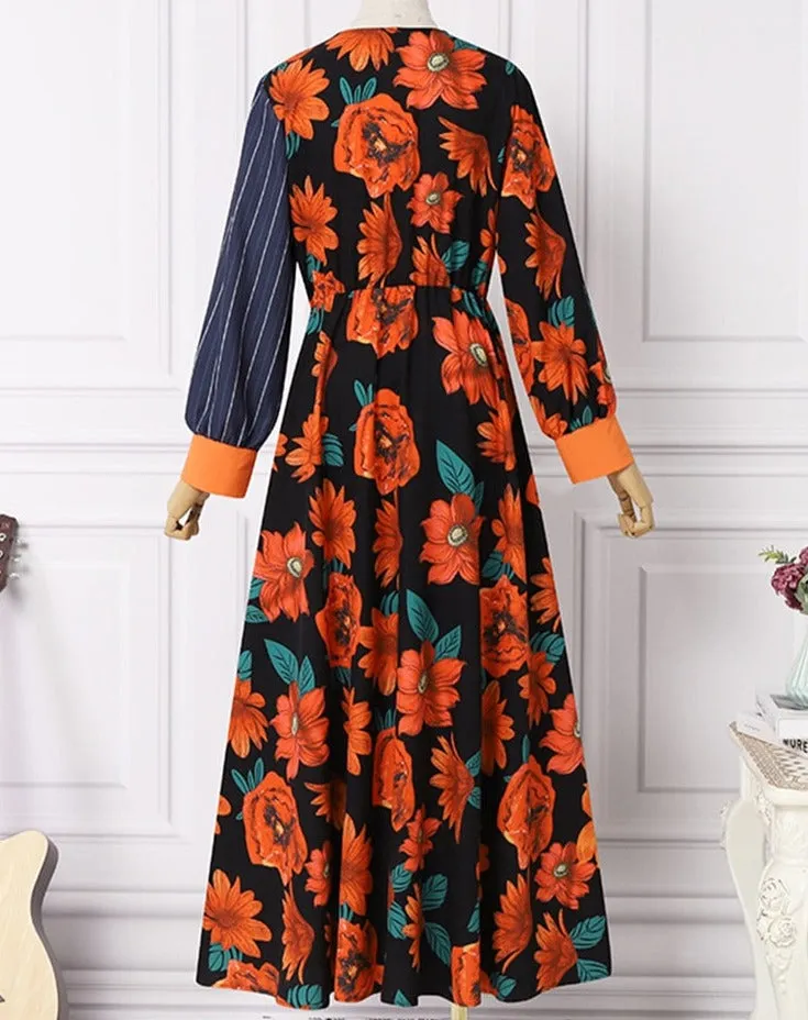 Floral Printed Maxi Summer SunDress