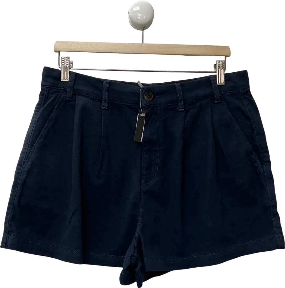 Free People Blue Billie Chino Shorts UK 12