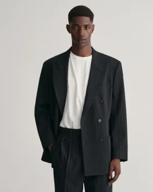Gant Apparel Mens RELAXED DB PINSTRIPE SUIT BLAZER 405/NAVY